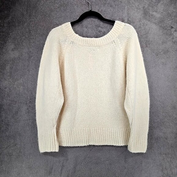 Victoria's Secret Fuzzy Cropped Cream Color Sweater Women's Size X Small 165/84A - Picture 2 of 12